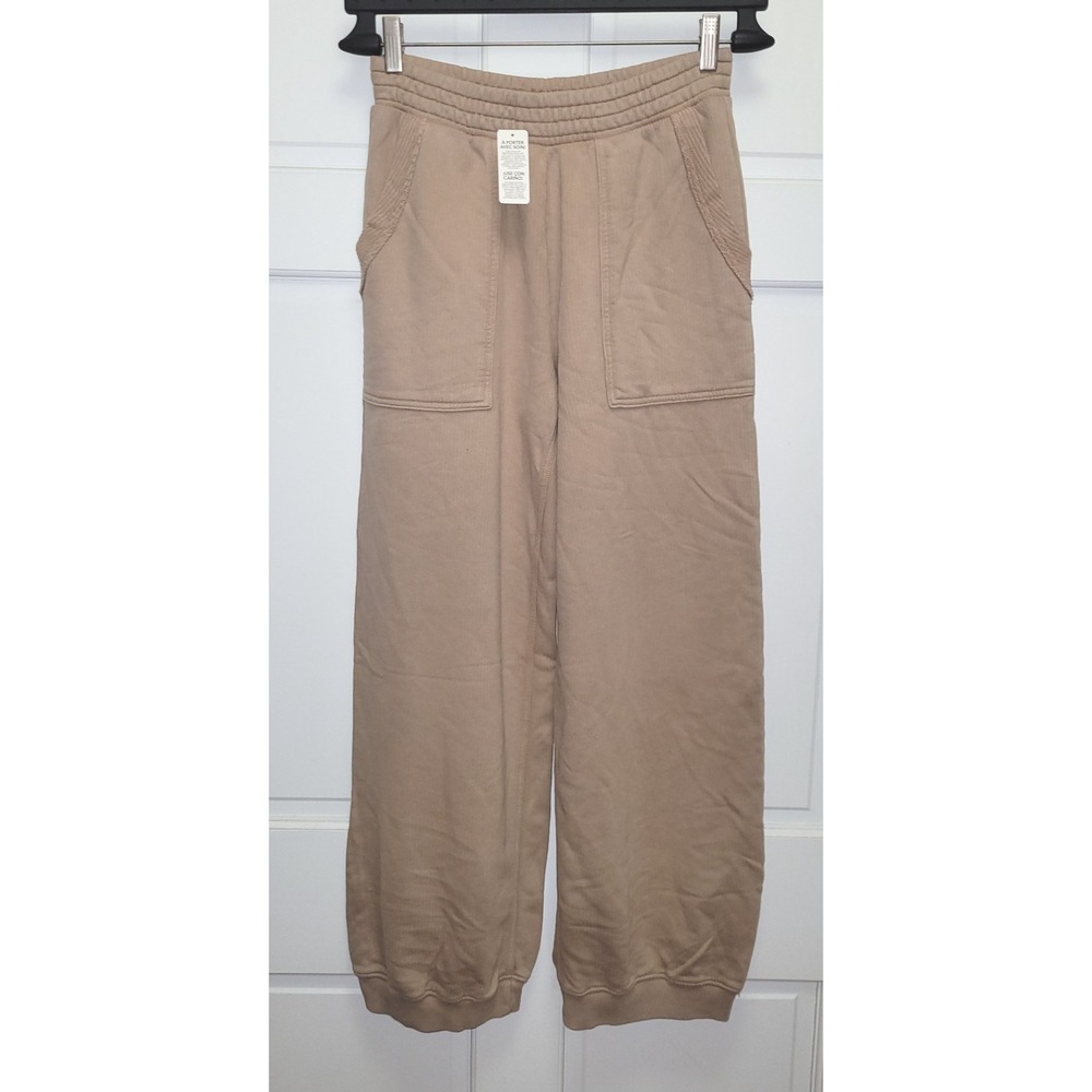 Aerie Women's Always & Forever Real Ribbed Lounge Sweat Pants - Tan Lt Brown XS